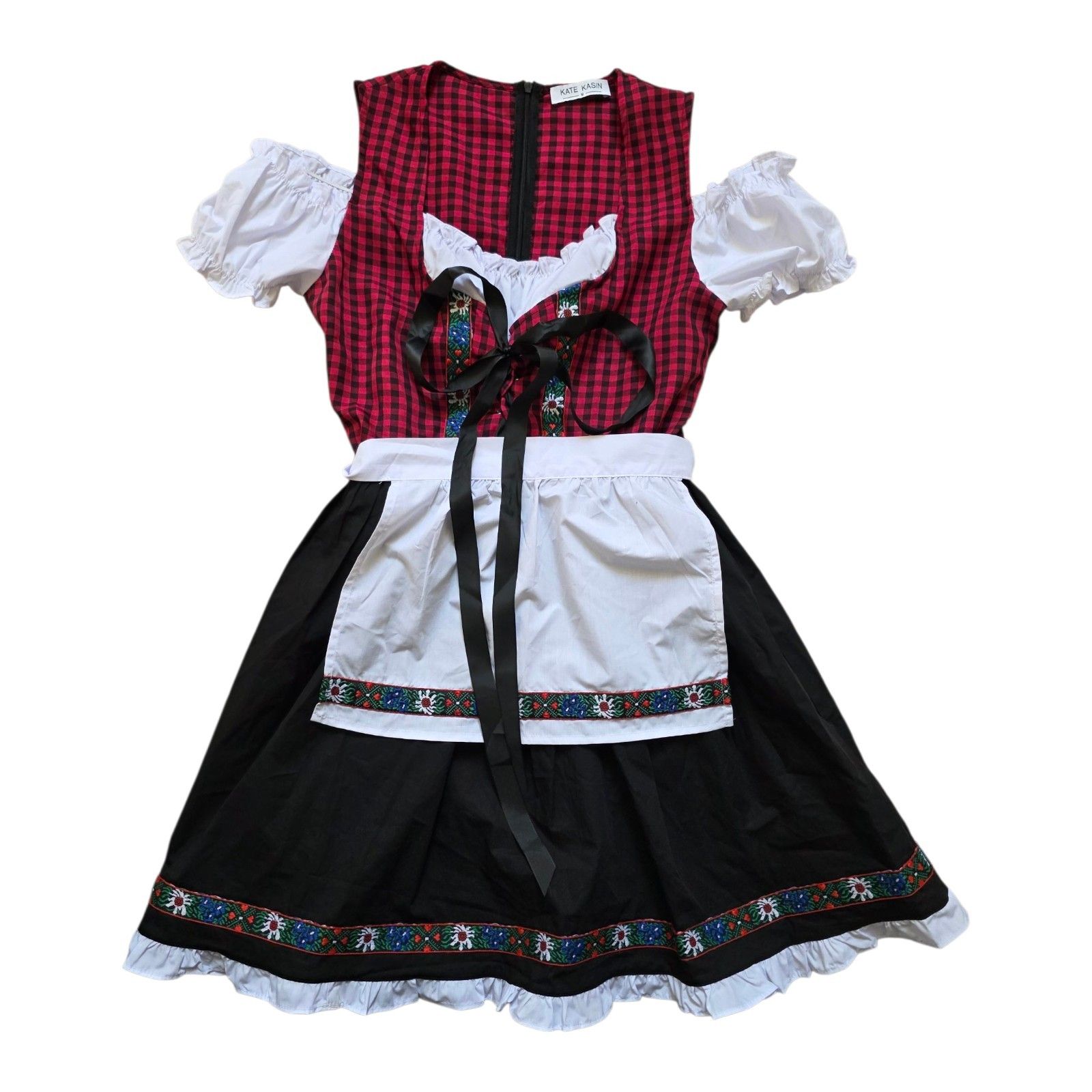 Kate Kasin German Dirndl Dress Oktoberfest Halloween Costume Women Size Medium